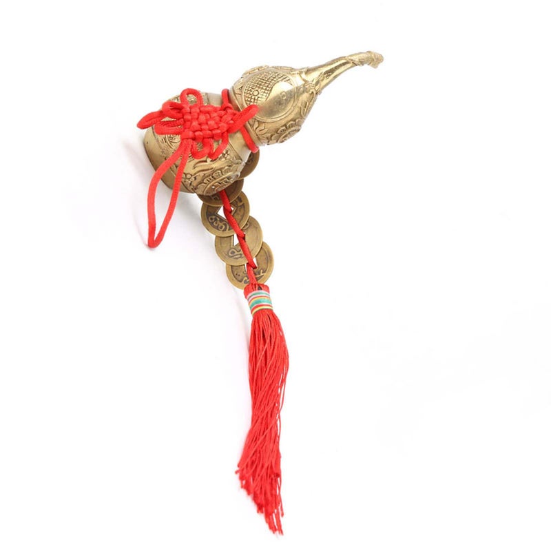Hilitand Brass Good Luck Wu Lou Hu Lu Gourd Feng Shui Luck and Treasure for Housewarming Gifts Home Decoration - Image 5